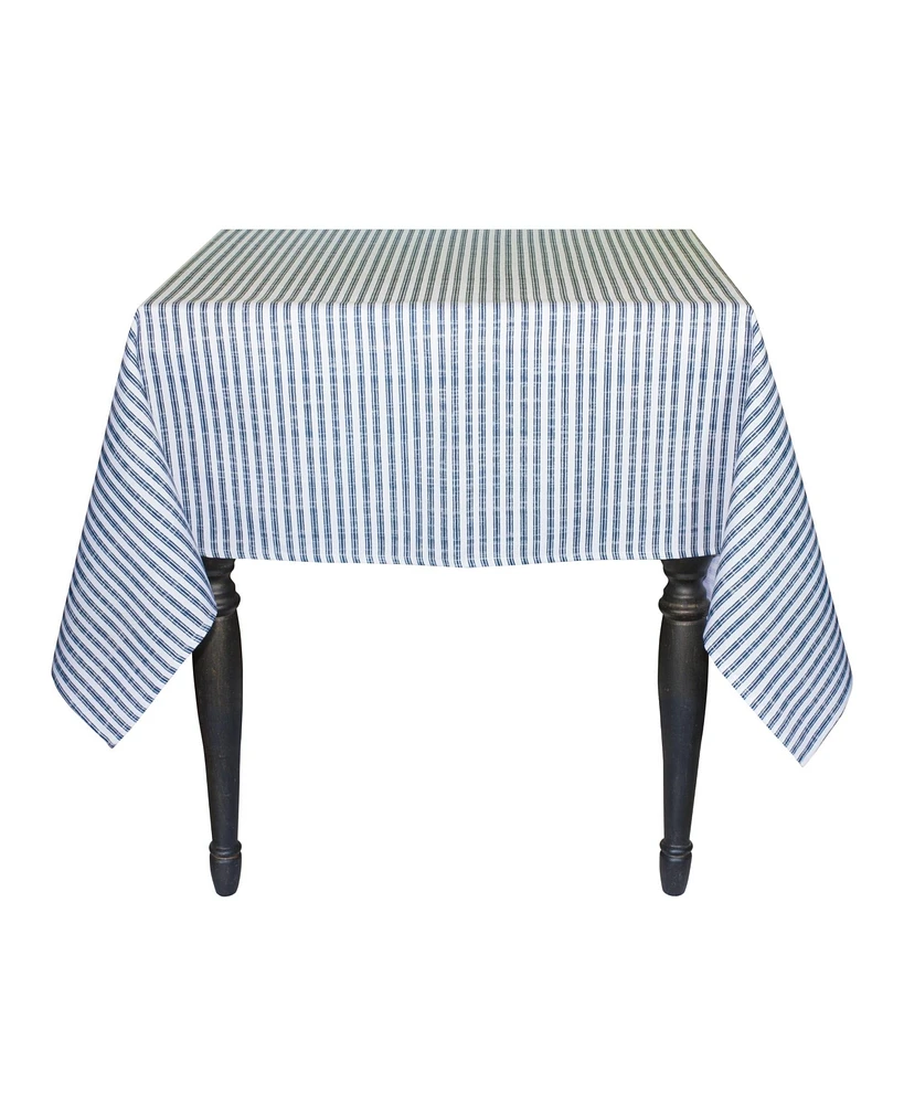 Slickblue Blue And White Striped Dining Table Cloth 72"l