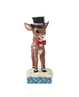 Jim Shore Rudolph in Top Hat and Bowtie Figurine