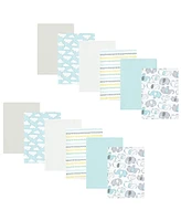 Hudson Baby Cotton Flannel Burp Cloths, 12-Pack