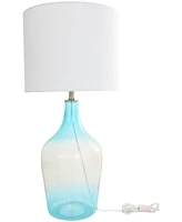 Rosemary Lane 28" Glass Ombre Accent Lamp with Gold Accent