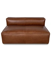 Rutherford Home Amalfy 57" Leather Armless Loveseat