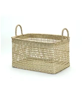 Slickblue Set of 3 Seagrass Baskets: Rustic Elegance for Organizing Your Home