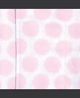 Luvable Friends Infant Girl Cotton Flannel Burp Cloths and Receiving Blankets, 11-Piece, Pink Chevron, One Size