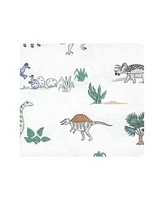 Hudson Baby Infant Boy Cotton Flannel Receiving Blankets Bundle, Boy Dino World, One Size