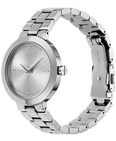 A|X Armani Exchange Women's Quartz Two-Hand Silver Stainless Steel 36MM