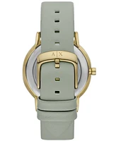 A|X Armani Exchange Women's Quartz Three-Hand Gray Leather 36MM