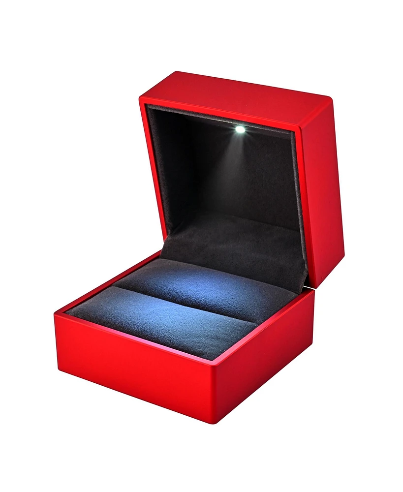 Yescom Led Ring Box Jewelry Wedding Engagement Proposal Lighted Ear Ring Pendant Case