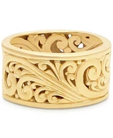 Devata 11mm Gold Plated Bali Filigree in Sterling Silver