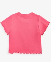 With Jules Big Girls Lettuce-Edge T-Shirt