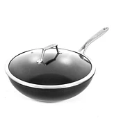 Techef - Onyx Collection - 12 Inch Wok/Stir-Fry Pan with Cover