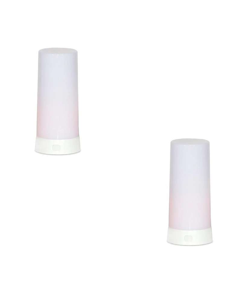 Slickblue Led Flickering Light Pillar Candle with Remote (Set of 2)