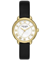 Kate Spade New York Women's Lily Avenue Black Leather Watch 34mm