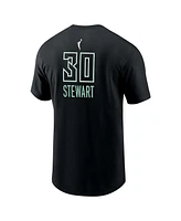 Nike Men's and Women's Breanna Stewart Black New York Liberty Rebel Edition Name Number T-Shirt
