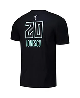 Nike Men's and Women's Sabrina Ionescu Black New York Liberty Rebel Edition Name Number T-Shirt