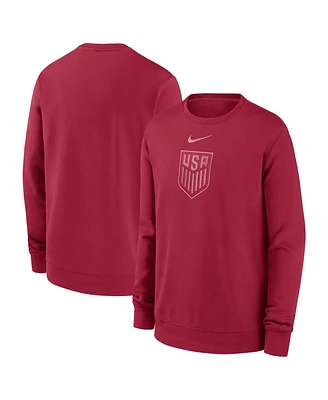 Nike Big Boys and Girls Red Usmnt Club Pullover Sweatshirt