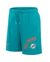 Nike Men's Aqua Miami Dolphins Arched Kicker Shorts