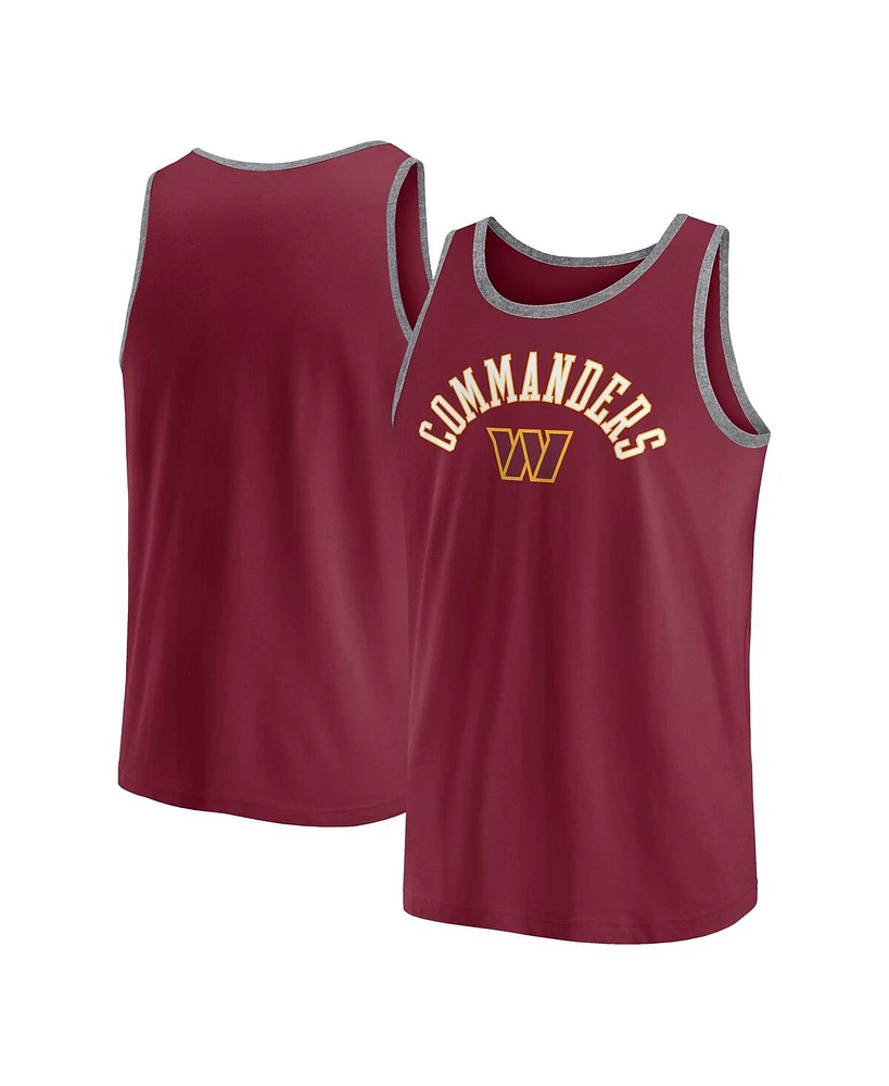 Fanatics Men's Burgundy Washington Commanders Bet Tank Top