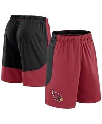 Fanatics Men's Cardinal/Black Arizona Cardinals Go Hard Shorts