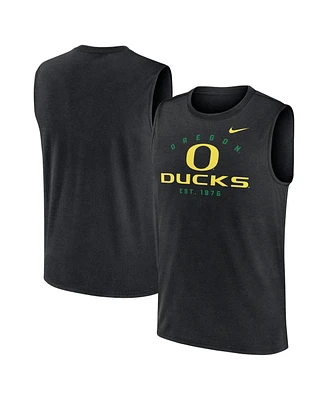 Nike Men's Black Oregon Ducks Primetime Legend Lock Up Performance Muscle Tank Top