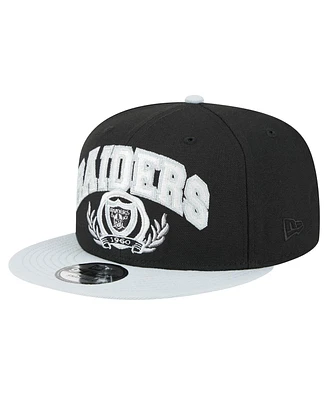 New Era Men's Black/Silver Las Vegas Raiders Team Establish 9FIFTY Snapback Hat