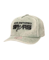 Mitchell & Ness Men's Gray San Antonio Spurs Washed Out Tonal Logo Snapback Hat