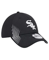 New Era Men's Black Chicago White Sox Active Dash Mark 39THIRTY Flex Hat