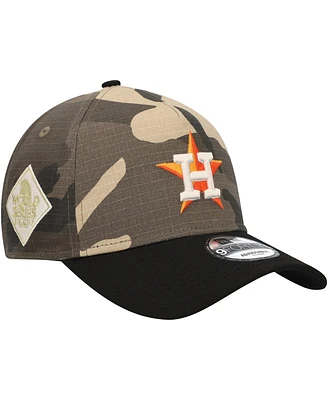 New Era Men's Houston Astros Camo Crown A-Frame 9FORTY Adjustable Hat