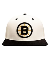 Pro Standard Men's Cream Boston Bruins Retro Classic Logo Snapback Hat