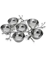 Michael Aram White Orchid 6 Compartment Sedar Plate