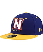 New Era Men's Royal/Yellow Northwest Arkansas Naturals Authentic Collection 59FIFTY Fitted Hat