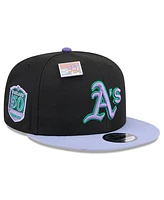 New Era Men's Black/Purple Oakland Athletics Grape Big League Chew Flavor Pack 9FIFTY Snapback Hat