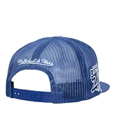 Mitchell & Ness Men's Blue Tampa Bay Lightning Roper Trucker Snapback Hat