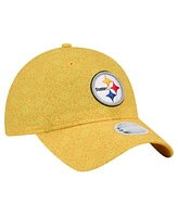 New Era Women's Gold Pittsburgh Steelers Smiley 9TWENTY Adjustable Hat