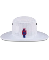 New Era Men's White New England Patriots 2024 Nfl Training Camp Panama Bucket Hat