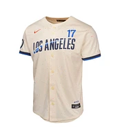 Nike Big Boys and Girls Shohei Ohtani Cream Los Angeles Dodgers 2024 City Connect Limited Player Jersey