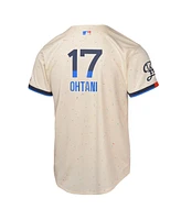 Nike Big Boys and Girls Shohei Ohtani Cream Los Angeles Dodgers 2024 City Connect Limited Player Jersey