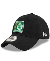 New Era Men's Black Boston Celtics 2024 Nba Finals Champions Squared Up 9TWENTY Adjustable Hat