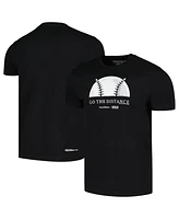 Baseballism Men's and Women's Black Field of Dreams Go the Distance T-Shirt