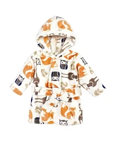 Hudson Baby Baby Boys h Animal Face Bathrobe, Forest, 0-9 Months