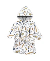 Hudson Baby Boys Mink with Faux Fur Lining Pool and Beach Robe Cover-ups