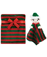 Hudson Baby Unisex Baby Plush Blanket with Security Blanket, Elf, One Size