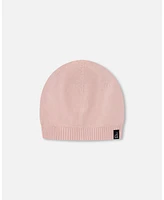 Deux par Deux Baby Girls Baby Knitted Hat Light Pink