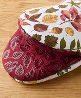 Martha Stewart Autumn Harvest Falling Leaves Mini Oven Mitt, Set of 2