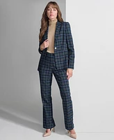 Tommy Hilfiger Women's Slim Fit Checked Blazer