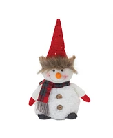Slickblue Plush Snowman With Hat And Scarf (Set of 2