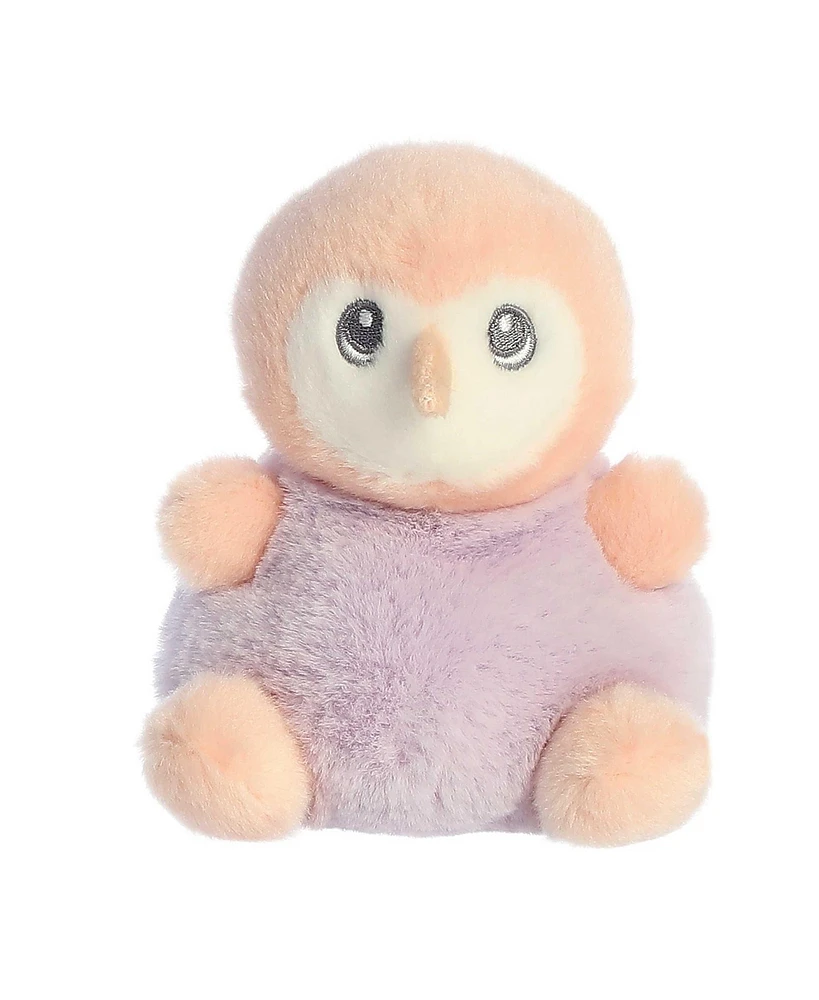 ebba Mini Baby Owl Lil Biscuits Gentle Baby Plush Toy Pink 5"