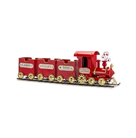 Slickblue Metal Toy Train On Track Display 37"l