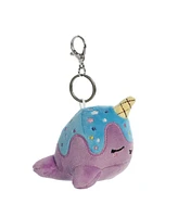 Aurora Mini Blue Moon Nomwhal Keychain Tasty Peach Enchanting Plush Toy Purple 4"