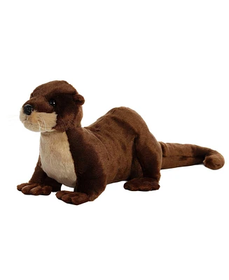 Aurora Medium River Otter Destination Nation Adventurous Plush Toy Brown 12"