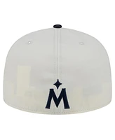 New Era Men's Cream/Navy Minnesota Twins Lonestar 59FIFTY Fitted Hat